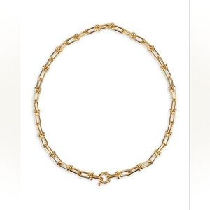 Love Is Love Plated Thick Front Clasp Chain Necklace